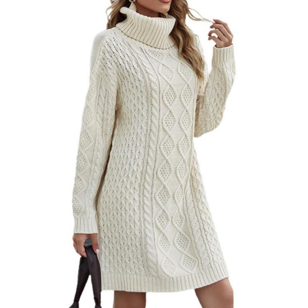 casual dresses autumn winter turtleneck long sleeve sweater dress women loose mini female chic straight ivory pullover, Black;gray
casual dresses autumn winter turtleneck long sleeve sweater dress women loose mini female chic straight ivory pullover, Black;gray