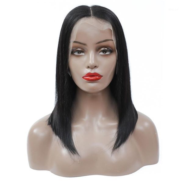 bob lace front human hair wigs remy peruvian straight 13x4 frontal short blunt cut 150% for black women1, Black;brown
bob lace front human hair wigs remy peruvian straight 13x4 frontal short blunt cut 150% for black women1, Black;brown