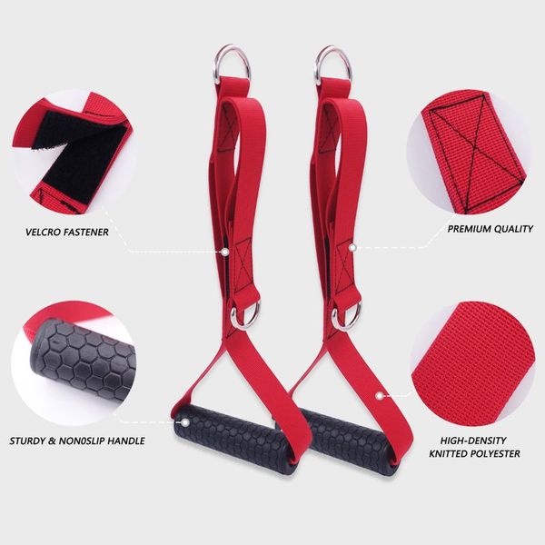 accessories 1 pair of gym resistance bands non-slip tpr handles strong grip nylon webbing fitness heavy-duty machine cable exercise equipmen
accessories 1 pair of gym resistance bands non-slip tpr handles strong grip nylon webbing fitness heavy-duty machine cable exercise equipmen