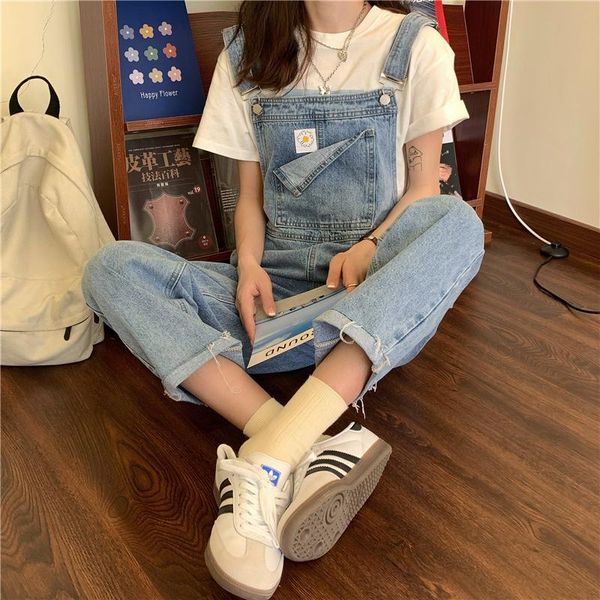 women's jeans daisy and cloth denim overalls, Blue