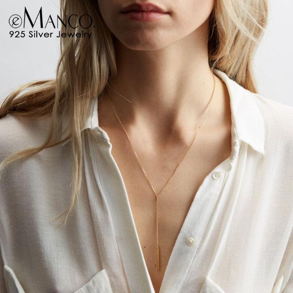 pendants e-manco 925 silver pendant necklace for women long stick sterling choker necklaces link chain fine jewelry girl gifts, Black
pendants e-manco 925 silver pendant necklace for women long stick sterling choker necklaces link chain fine jewelry girl gifts, Black