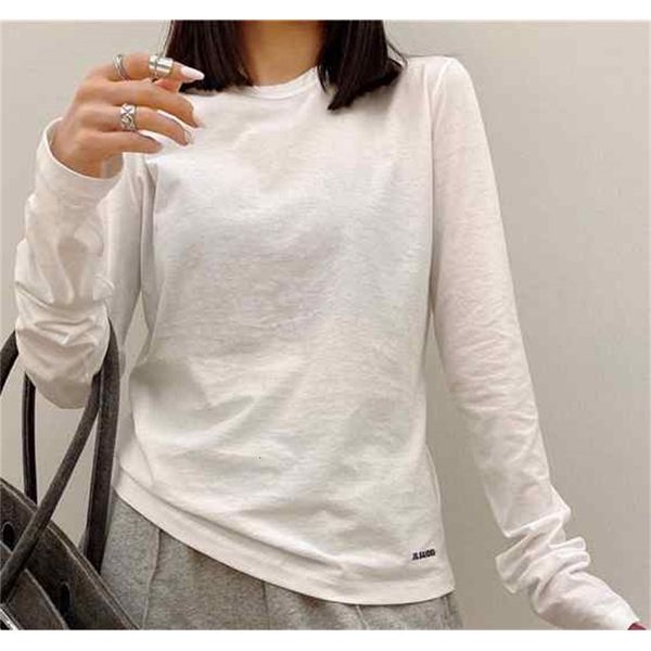 2021 t shirt for women long-sleeved round neck letter inner base t-shirt xa23, White
2021 t shirt for women long-sleeved round neck letter inner base t-shirt xa23, White