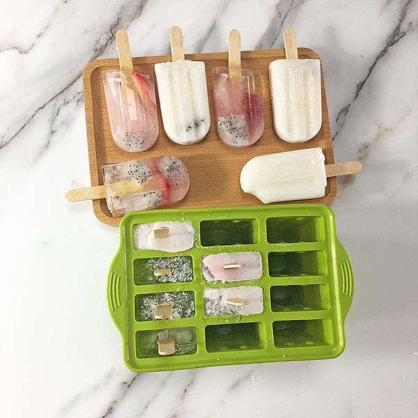 baking moulds 12 grid silicone popsicle mold homemade ice maker diy dessert cream fruit juice mould
baking moulds 12 grid silicone popsicle mold homemade ice maker diy dessert cream fruit juice mould