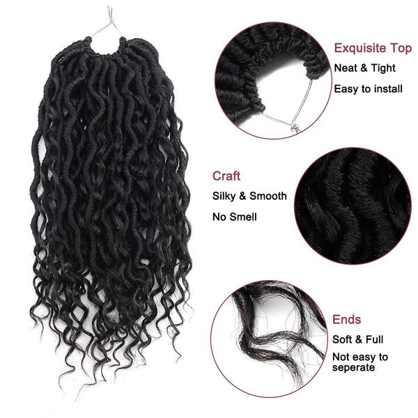 costume accessories new goddess locs crochet hair 26 inch river faux locs hippie curly bohemian locs synthetic braids braiding hair extensio, Silver
costume accessories new goddess locs crochet hair 26 inch river faux locs hippie curly bohemian locs synthetic braids braiding hair extensio, Silver