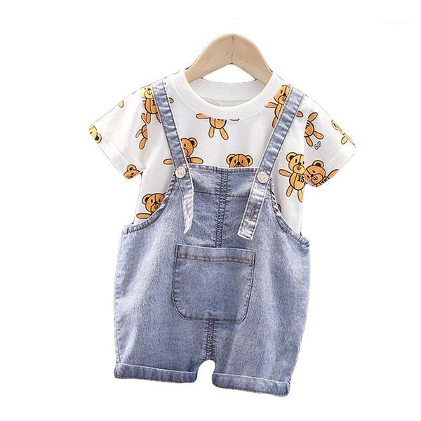 clothing sets summer infant boys outfits born bear printed clothes suit baby striped t-shirt overalls 2pcs toddler girl 1-5y1, White
clothing sets summer infant boys outfits born bear printed clothes suit baby striped t-shirt overalls 2pcs toddler girl 1-5y1, White