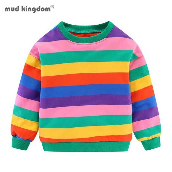 mudkingdom cute big girls sweatshirts rainbow children spring clothes boys stripe colorful autumn kids 210615, Black
mudkingdom cute big girls sweatshirts rainbow children spring clothes boys stripe colorful autumn kids 210615, Black