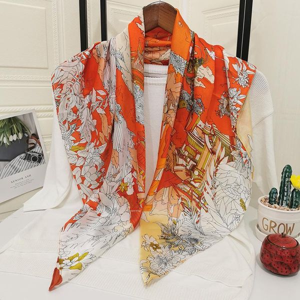 scarves retro-style printed silk scarf women square satin scarfs 90*90 cm multi-function all-match neckerchief for lady hair, Blue;gray
scarves retro-style printed silk scarf women square satin scarfs 90*90 cm multi-function all-match neckerchief for lady hair, Blue;gray