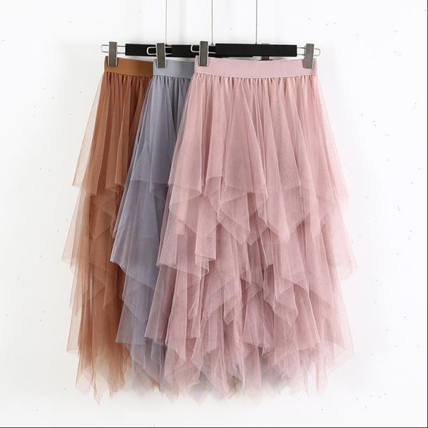 women skirt irregular tulle skirts fashion elastic high waist mesh pleated long midi saias faldas jupe femmle, Black
women skirt irregular tulle skirts fashion elastic high waist mesh pleated long midi saias faldas jupe femmle, Black