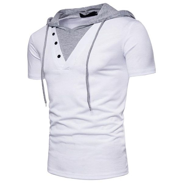 men's t-shirts nice summer hooded short-sleeved t-shirt fake two-piece design casual, White;black
men's t-shirts nice summer hooded short-sleeved t-shirt fake two-piece design casual, White;black