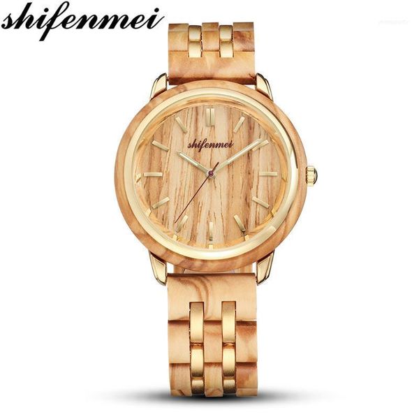 wristwatches shifenmei s5503 female wooden quartz men / women watch simple wen lady's gift souvenir lovers wood watches1, Slivery;brown
wristwatches shifenmei s5503 female wooden quartz men / women watch simple wen lady's gift souvenir lovers wood watches1, Slivery;brown
