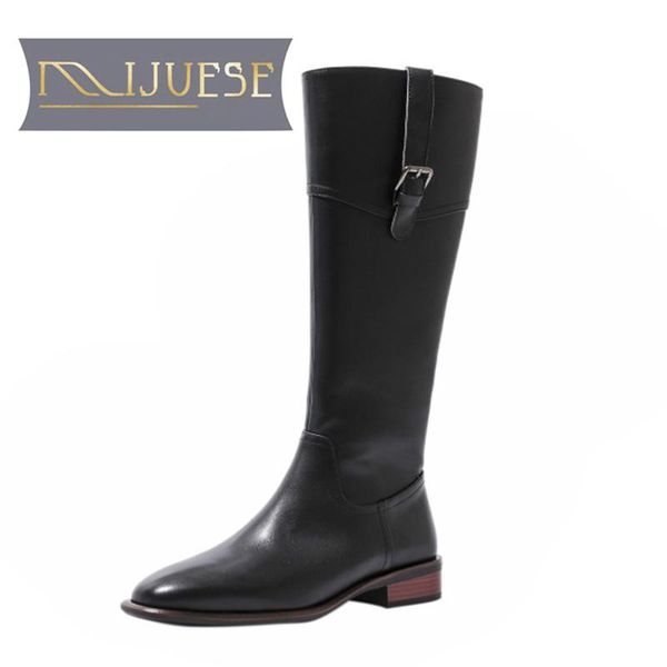 boots mljuese 2021 women knee-high cow leather winter zippers short plush round toe low heel female, Black
boots mljuese 2021 women knee-high cow leather winter zippers short plush round toe low heel female, Black