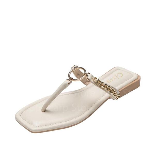 slippers summer women sandals metal chain strap casual fashion slides square toe flip flops beach vacation shoes, Black
slippers summer women sandals metal chain strap casual fashion slides square toe flip flops beach vacation shoes, Black