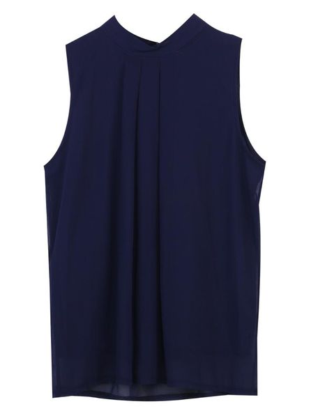 casual tank shirt chiffon blouse solid navy blue fashion women summer vest sleeveless women's blouses & shirts, White
casual tank shirt chiffon blouse solid navy blue fashion women summer vest sleeveless women's blouses & shirts, White
