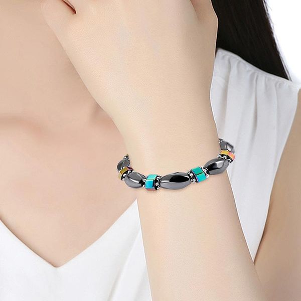 charm bracelets elastic stretchable magnetic therapy black hematite stone bracelet for relif fatigue women men ll@17, Golden;silver
charm bracelets elastic stretchable magnetic therapy black hematite stone bracelet for relif fatigue women men ll@17, Golden;silver
