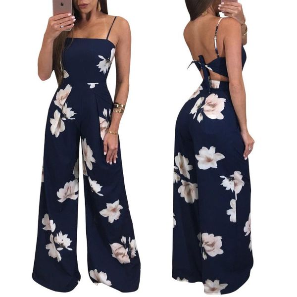 women's jumpsuits & rompers trendy women clothes summer bodycon party backless flower print jumpsuit sleeveless polyester v-neck romper, Black;white
women's jumpsuits & rompers trendy women clothes summer bodycon party backless flower print jumpsuit sleeveless polyester v-neck romper, Black;white