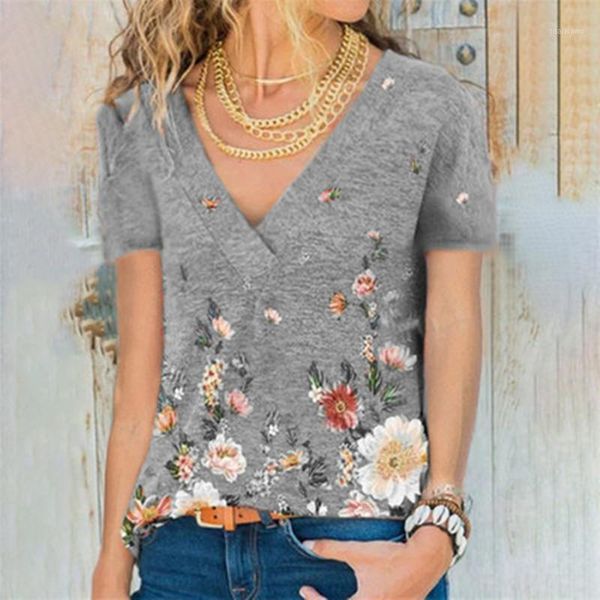 women's t-shirt women short sleeve female summer printed v-neck bottoming t shirt casual 2021 fashion loose ladies, White
women's t-shirt women short sleeve female summer printed v-neck bottoming t shirt casual 2021 fashion loose ladies, White