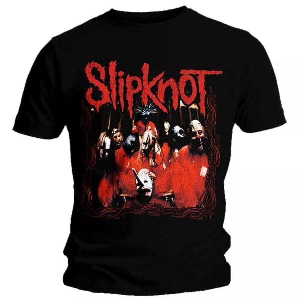 official slipknot t shirt band frame album mens black rock metal tee new, White;black
official slipknot t shirt band frame album mens black rock metal tee new, White;black