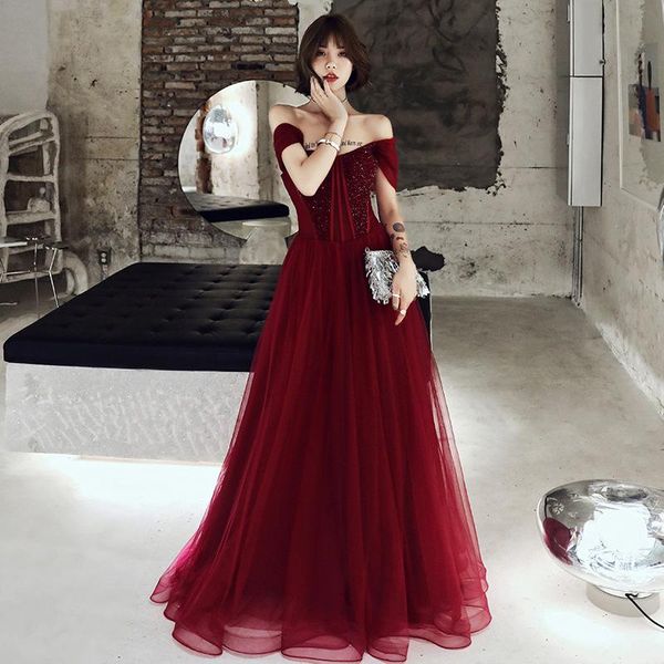 ethnic clothing slash neck bride wedding dress charming evening temperament formal party slim a-line celebrity banquet gown, Red
ethnic clothing slash neck bride wedding dress charming evening temperament formal party slim a-line celebrity banquet gown, Red