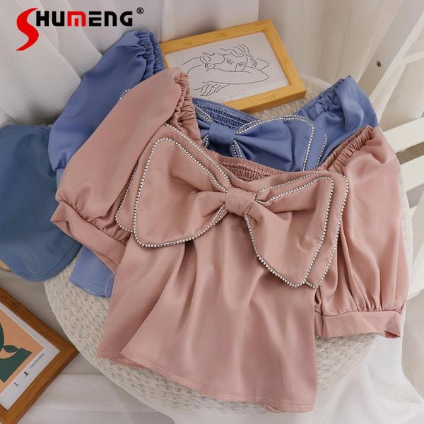 women's blouses & shirts pink summer women blouse college sweet lovely puff sleeve diamond decoration big bow elegant shirt student str, White
women's blouses & shirts pink summer women blouse college sweet lovely puff sleeve diamond decoration big bow elegant shirt student str, White