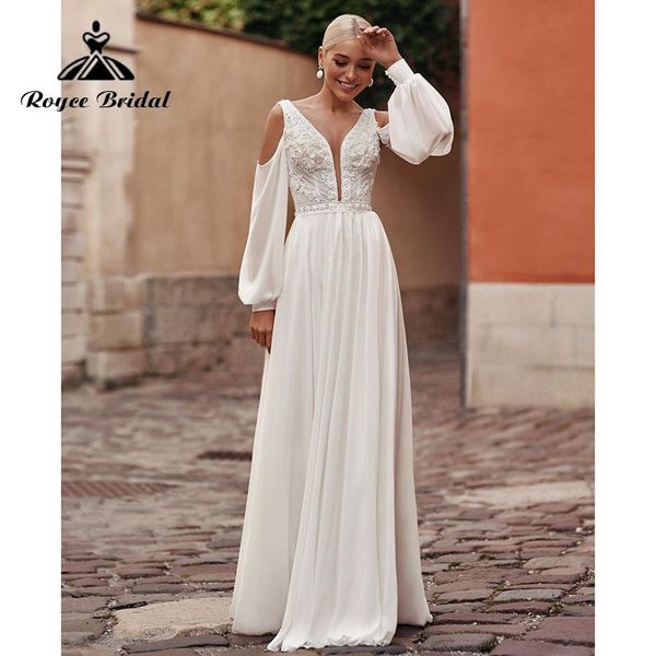 other wedding dresses 2022 robe lace bodice boho chiffon deep v neck long puff sleeve receipt backless party gowns roycebridal, White
other wedding dresses 2022 robe lace bodice boho chiffon deep v neck long puff sleeve receipt backless party gowns roycebridal, White