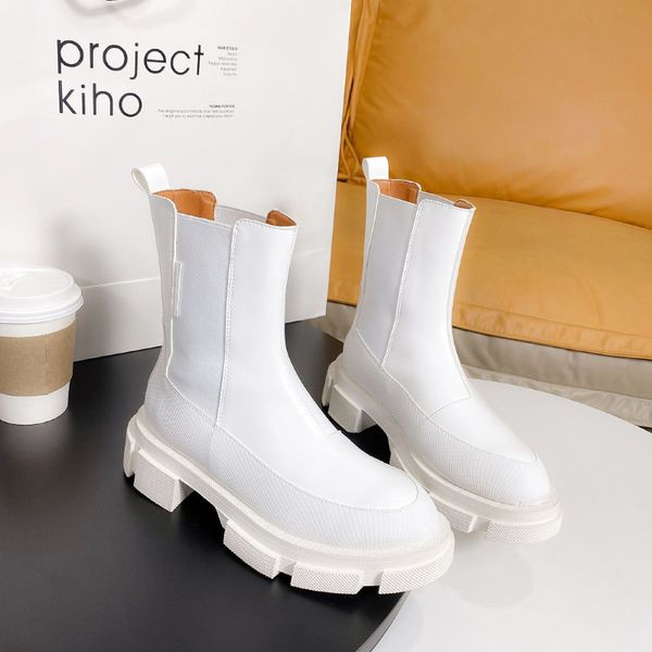 newarrivals ins women ankle boots natural leather cowhide stitching twill chelsea booties cyberstar fashion skinny boots 2 colors, Black
newarrivals ins women ankle boots natural leather cowhide stitching twill chelsea booties cyberstar fashion skinny boots 2 colors, Black