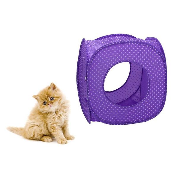 cat toys pet puppy foldable tent toy with bell house nest dot purple tunnel tube indoor outdoor training
cat toys pet puppy foldable tent toy with bell house nest dot purple tunnel tube indoor outdoor training