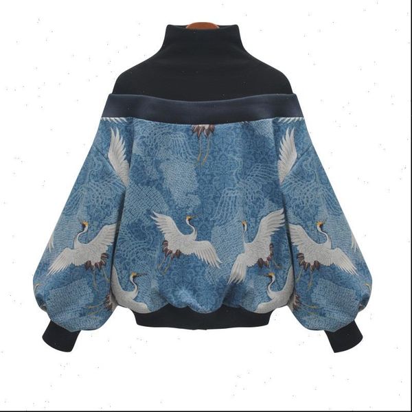 crane pattern printed spring winter women sweatshirt turtleneck long sleeve loose oversized pullover female fashion, Black
crane pattern printed spring winter women sweatshirt turtleneck long sleeve loose oversized pullover female fashion, Black