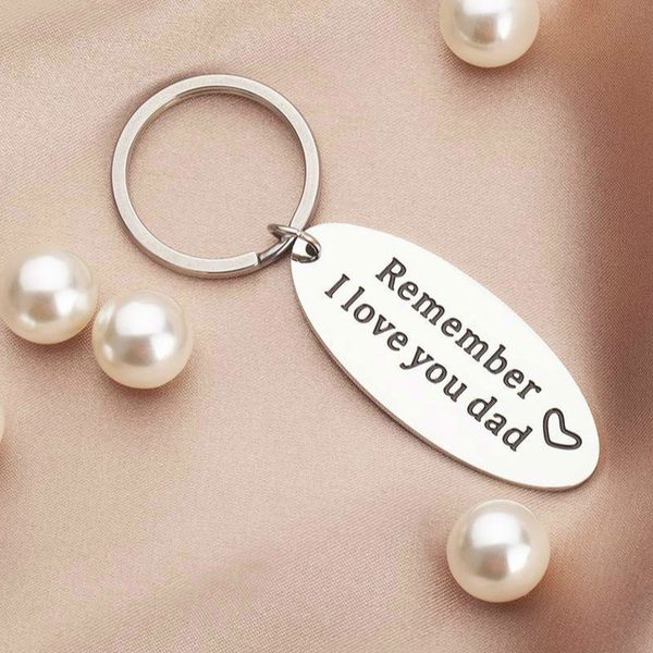 10pieces/lot trendy key chains gift for father dad remember i love you dad keyring from daughter son kids wife for stepfather family member, Silver
10pieces/lot trendy key chains gift for father dad remember i love you dad keyring from daughter son kids wife for stepfather family member, Silver