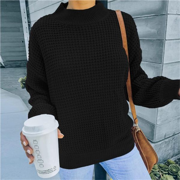 women's sweaters explosive knitwear sweater pullover autumn winter 2021 half high neck long sleeve loose solid, White;black
women's sweaters explosive knitwear sweater pullover autumn winter 2021 half high neck long sleeve loose solid, White;black