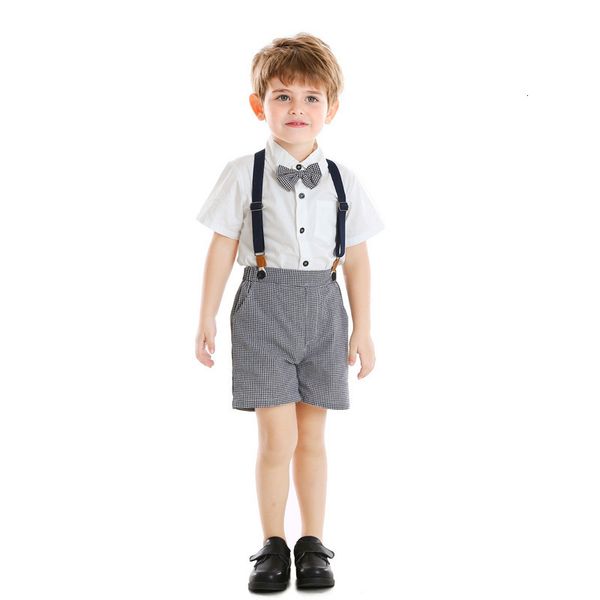 boys' british suit children's summer short sleeve cardigan and suspenders children's two piece set, Blue
boys' british suit children's summer short sleeve cardigan and suspenders children's two piece set, Blue