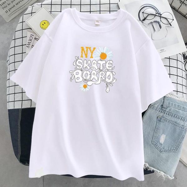 ny skate board letter style print women clothes t-shirt breathable soft tshirt fashion summer t shirt o-neck loose women's, White
ny skate board letter style print women clothes t-shirt breathable soft tshirt fashion summer t shirt o-neck loose women's, White