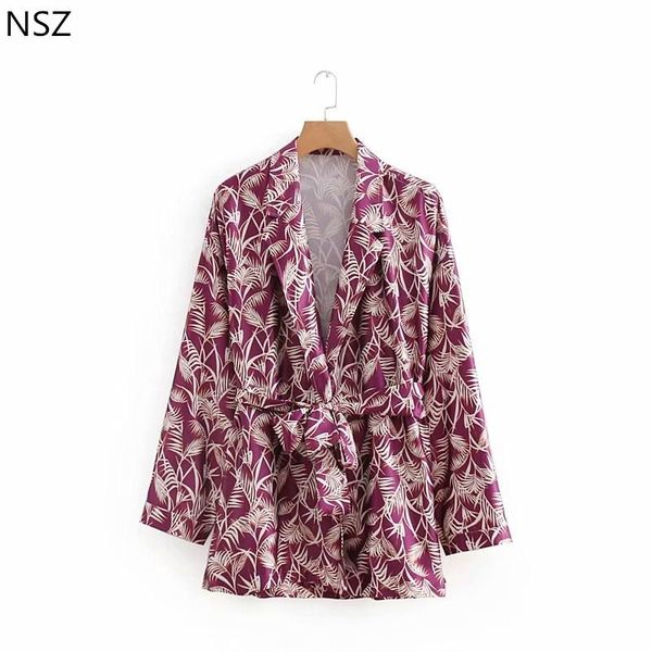 women's suits & blazers nsz women print blazer sashes long sleeve coat jacket autumn outerwear, White;black
women's suits & blazers nsz women print blazer sashes long sleeve coat jacket autumn outerwear, White;black
