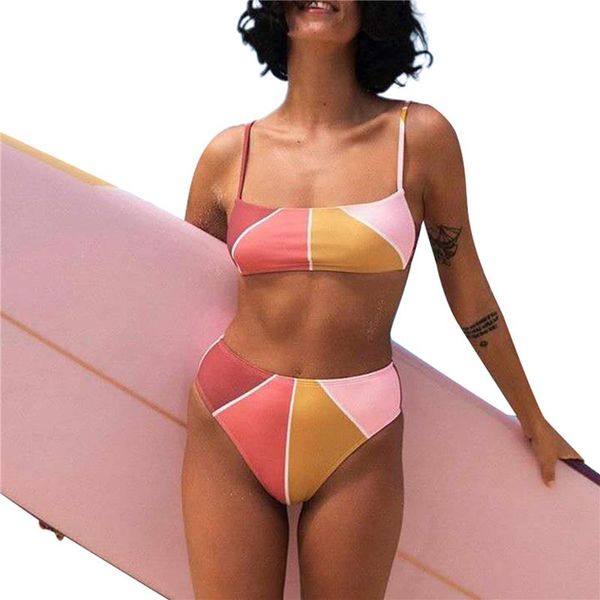 women's swimwear xingqing bikini set comfortable geometric print bra and panty swimsuit two-piece suit for swimming vacation beach wear, White;black
women's swimwear xingqing bikini set comfortable geometric print bra and panty swimsuit two-piece suit for swimming vacation beach wear, White;black