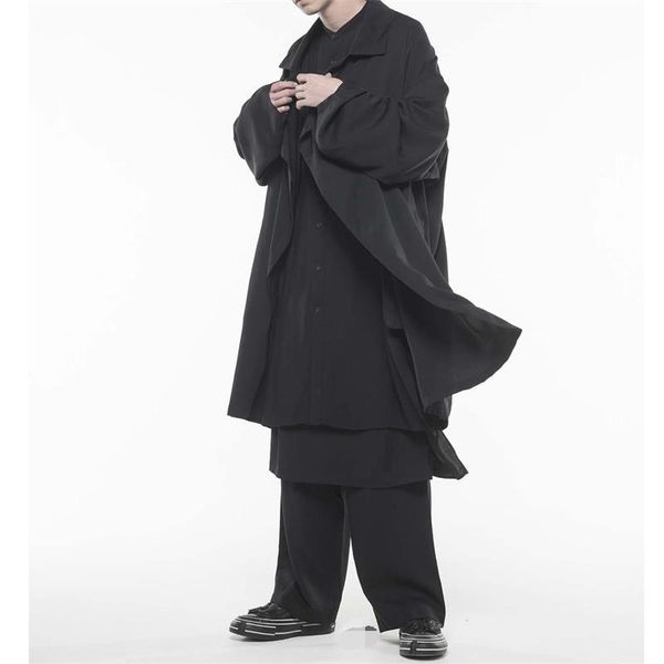 men's trench coats loose large size fashion trend windbreaker youth all-match long leisure coat men and women couples, Tan;black
men's trench coats loose large size fashion trend windbreaker youth all-match long leisure coat men and women couples, Tan;black