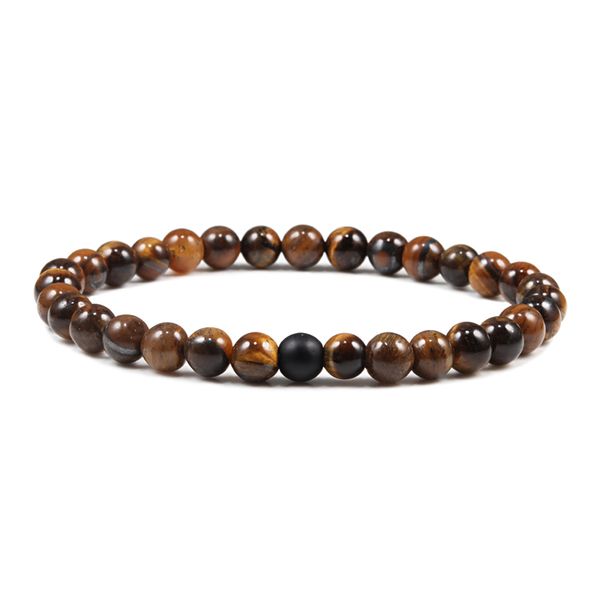 beaded bracelet 6mm natural stone tiger eyes elastic thin strands bracelets bangles beads yoga men women casual jewelry pulseras, Black
beaded bracelet 6mm natural stone tiger eyes elastic thin strands bracelets bangles beads yoga men women casual jewelry pulseras, Black