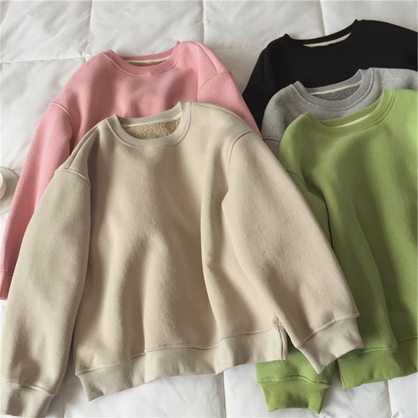 good quality winter warm women pink khaki green gray crew neck pullover solid color korean long sleeve sweatshirt mute, Black
good quality winter warm women pink khaki green gray crew neck pullover solid color korean long sleeve sweatshirt mute, Black