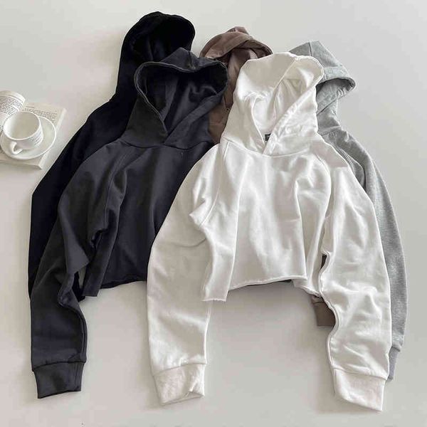 hoodies american slim short sweater women's spring and autumn exposed navel, high waist, hairy edge, loose casual hooded pullover top, Black
hoodies american slim short sweater women's spring and autumn exposed navel, high waist, hairy edge, loose casual hooded pullover top, Black