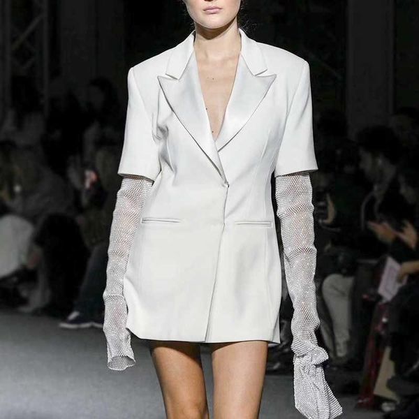 women's suits & blazers diamonds women blazer vintage patchwork notched long sleeve tunic female fashion clothes hit color casual suit, White;black
women's suits & blazers diamonds women blazer vintage patchwork notched long sleeve tunic female fashion clothes hit color casual suit, White;black
