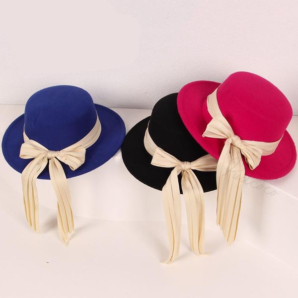 caps & hats 8 colors kids long cloth bowknot woolen hat retro beanies bucket solid color fisherman cap for autumn winter 4-6years, Yellow 
caps & hats 8 colors kids long cloth bowknot woolen hat retro beanies bucket solid color fisherman cap for autumn winter 4-6years, Yellow