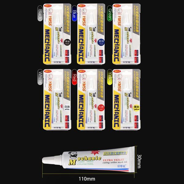 professional hand tool sets mechanic 15ml uv solder mask ink red blue green yellow black white welding oil for pcb bga mobile phone repair u
professional hand tool sets mechanic 15ml uv solder mask ink red blue green yellow black white welding oil for pcb bga mobile phone repair u