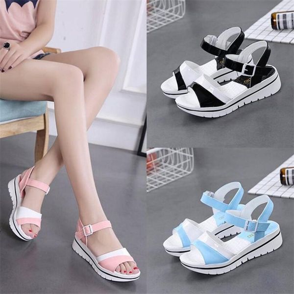 sandals 2021 spring and summer women's shoes casual round head open toe female students belt buckle, Black
sandals 2021 spring and summer women's shoes casual round head open toe female students belt buckle, Black
