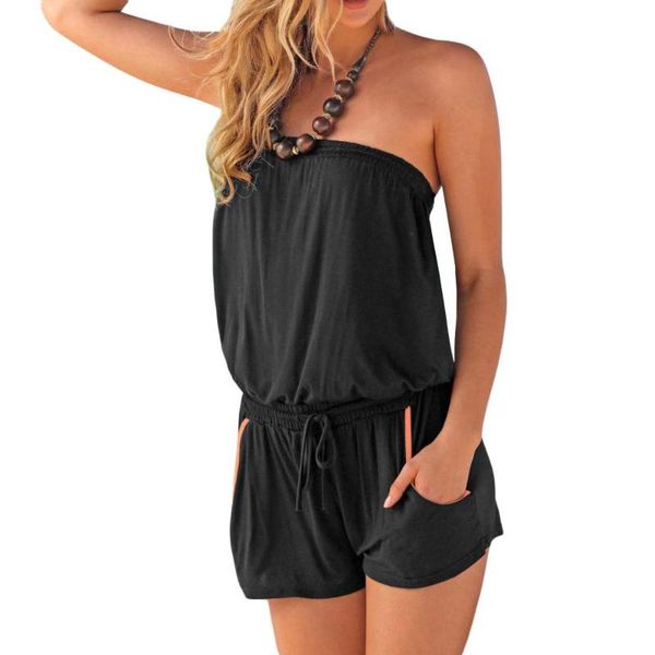 women's jumpsuits & rompers sleeveless strapless jumpsuit shorts romper women summer backless beach casual elastic waist overalls, Black;white
women's jumpsuits & rompers sleeveless strapless jumpsuit shorts romper women summer backless beach casual elastic waist overalls, Black;white