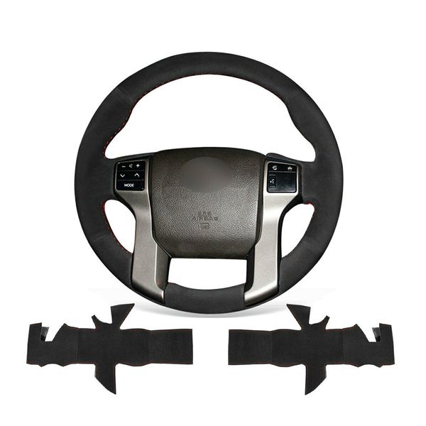 diy custom hand stitched soft black suede steering wheel cover for toyota land cruiser prado
diy custom hand stitched soft black suede steering wheel cover for toyota land cruiser prado