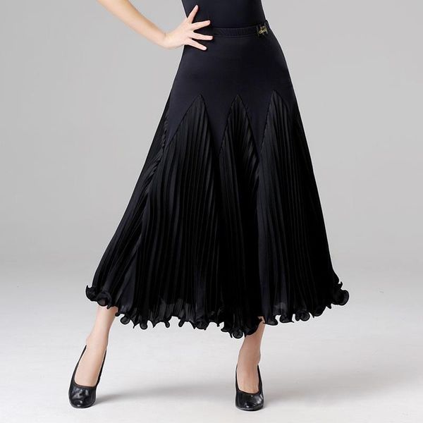stage wear 2021 ballroom dance skirt modern practice clothes waltz big swing pleated performance, Black;red
stage wear 2021 ballroom dance skirt modern practice clothes waltz big swing pleated performance, Black;red