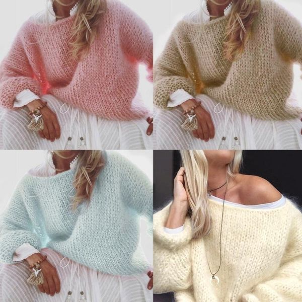 women's sweaters women lantern long sleeve round neck sweater fluffy fuzzy mohair pullover chunky knitted solid color oversized loose, White;black
women's sweaters women lantern long sleeve round neck sweater fluffy fuzzy mohair pullover chunky knitted solid color oversized loose, White;black