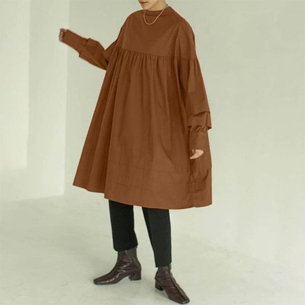 plus size elegant high waist solid dress women's spring sundress zanzea long sleeve knee length vestidos female patchwork robe casual d, Black;gray
plus size elegant high waist solid dress women's spring sundress zanzea long sleeve knee length vestidos female patchwork robe casual d, Black;gray