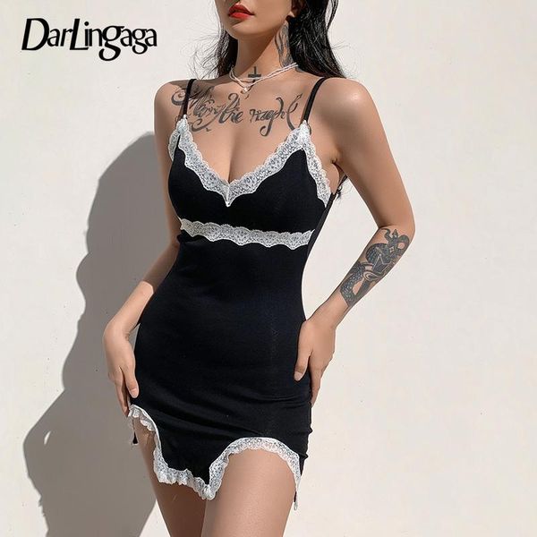 darlingaga strap lace patchwork y2k black dress female fashion split bodycon summer sleeveless dresses ladies casual, Black;gray
darlingaga strap lace patchwork y2k black dress female fashion split bodycon summer sleeveless dresses ladies casual, Black;gray