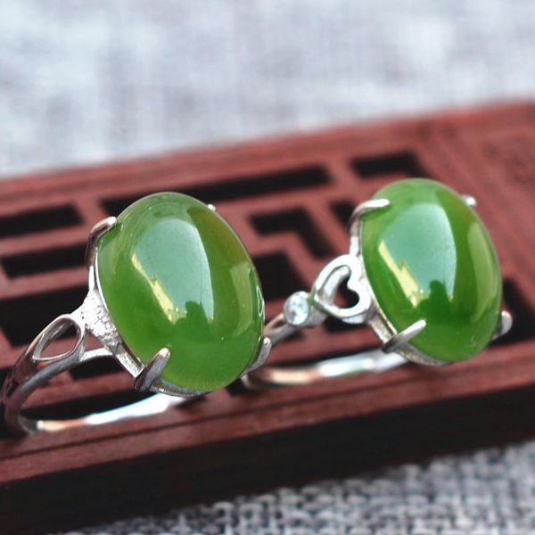 cluster rings (certificate)natural green hetian nephrite jade stone silver circle gift for women fine jewelry, Golden;silver
cluster rings (certificate)natural green hetian nephrite jade stone silver circle gift for women fine jewelry, Golden;silver