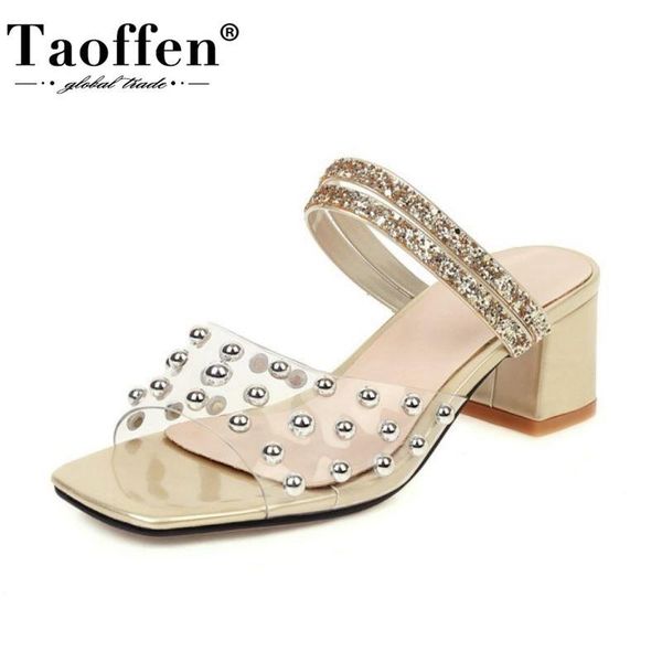 taoffen fashion shoes sandals pearl crystal transparent thick heel open toe slip on slides slippers large size 32-50, Black
taoffen fashion shoes sandals pearl crystal transparent thick heel open toe slip on slides slippers large size 32-50, Black