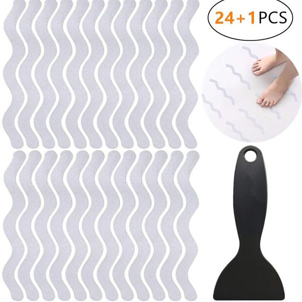 bath mats 24pcs s shaped anti slip strips safety shower stickers self-adhesive non tape for bathtub stairs floor kitchen
bath mats 24pcs s shaped anti slip strips safety shower stickers self-adhesive non tape for bathtub stairs floor kitchen